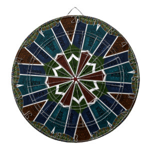 Sari Inspirierte Design mit komplizierten Details Dartscheibe