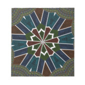 Sari Inspirierte Design mit komplizierten Details Notizblock (Vorderseite)