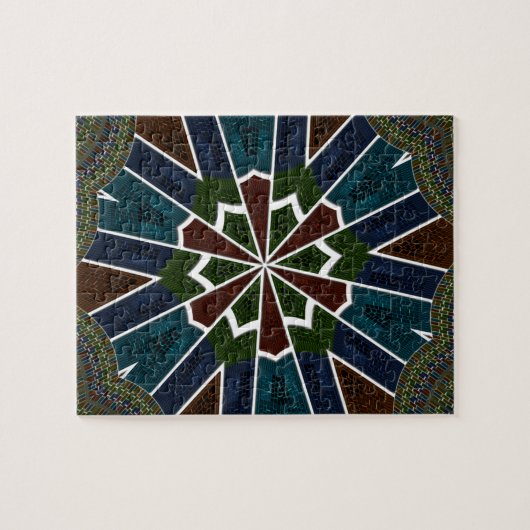 Sari Inspirierte Design mit komplizierten Details Puzzle (Horizontal)