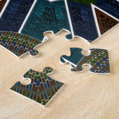 Sari Inspirierte Design mit komplizierten Details Puzzle (Seite)