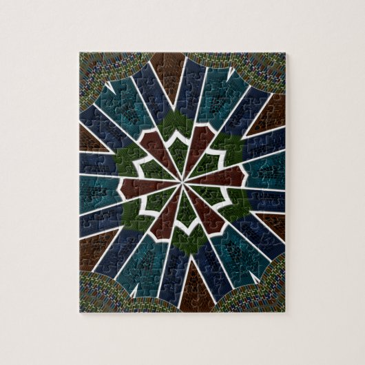 Sari Inspirierte Design mit komplizierten Details Puzzle (Vertikal)