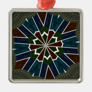 Sari Inspirierte Design mit komplizierten Details Silbernes Ornament