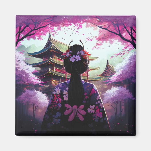 Sari Kirschblüten - Magnet (Vorne)