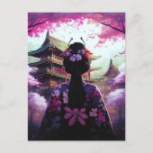 Sari Kirschblüten - Postcard Postkarte (Vorderseite)