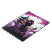 Sari Kirschblüten - Spiral Fotonotizbuch Notizblock (Linke Seite)