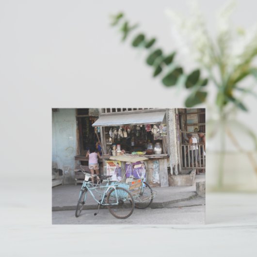 Sari-sari-Geschäft Postkarte (Stehend Vorderseite)