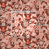 Sarilmak-Braunen-Kaminorange Stoff (Kachel)