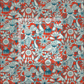 Sarilmak-Kaminblau Stoff (Kachel)