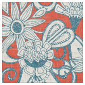 Sarilmak-Kaminblau Stoff (Nahaufnahme)