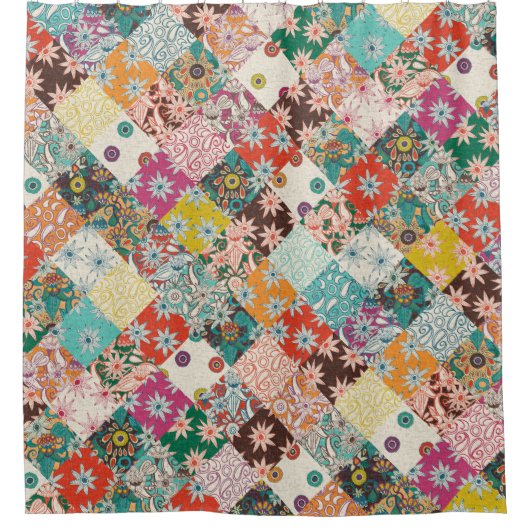 sarilmak Patchwork Duschvorhang (Vorderseite)