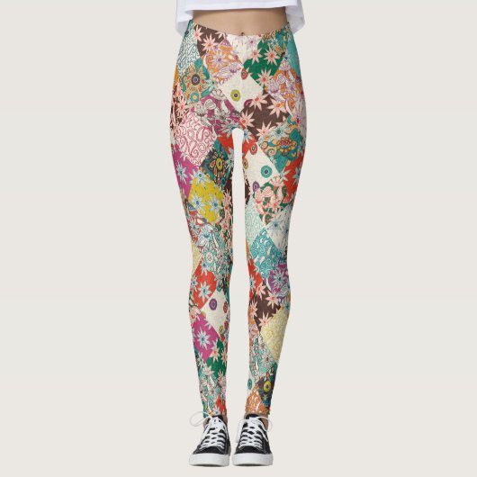 Sarilmak-Patchwork Leggings (Vorderseite)