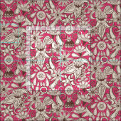 Sarilmak, rosa braun stoff (Kachel)