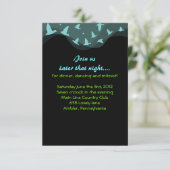 SARING VRDS Bar oder Bat Mitzvah Party Card Einladung (Stehend Vorderseite)