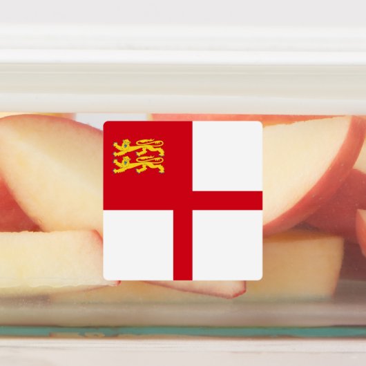 Sark Flag Etiketten (Befestigt)