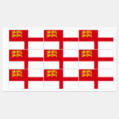 Sark Flag Etiketten (Blatt)