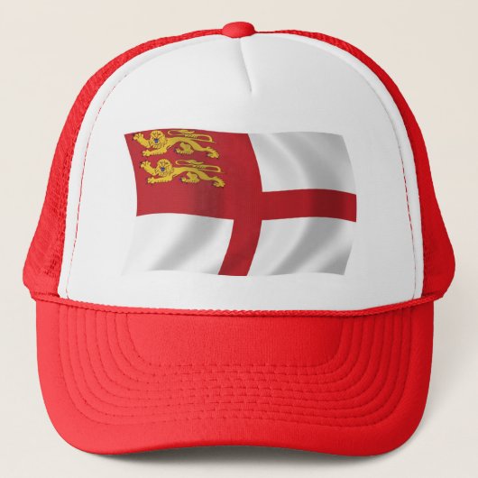 Sark Flag Hat Truckerkappe (Vorderseite)