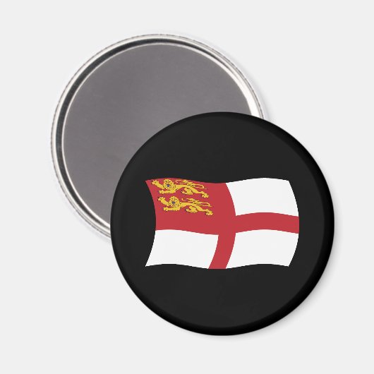 Sark Flag Magnet (Vorderseite/Rückseite)