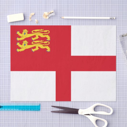 Sark Flag Seidenpapier (Handwerk)