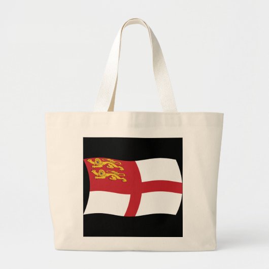Sark Flag Tote Bag Jumbo Stoffbeutel (Vorne)