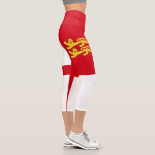 Sark-Flagge Capri Leggings