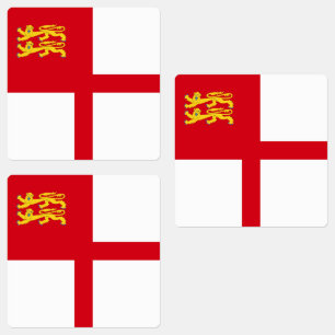 Sark-Flagge Etiketten