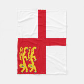 Sark-Flagge Fleecedecke (Vorderseite)