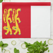 Sark-Flagge Geschirrtuch (Gefaltet)