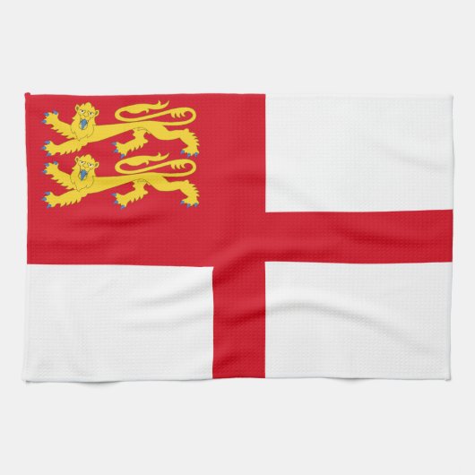 Sark-Flagge Geschirrtuch (Horizontal)