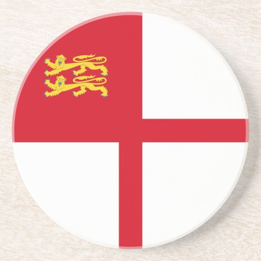 Sark-Flagge Getränkeuntersetzer (Vorne)