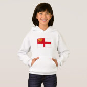 Sark-Flagge Hoodie (Vorne ganz)