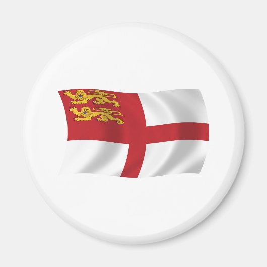 Sark Flagge Magnet (Vorne)