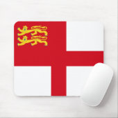 Sark-Flagge Mousepad (Mit Mouse)