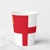 Sark-Flagge Pappbecher (Links)
