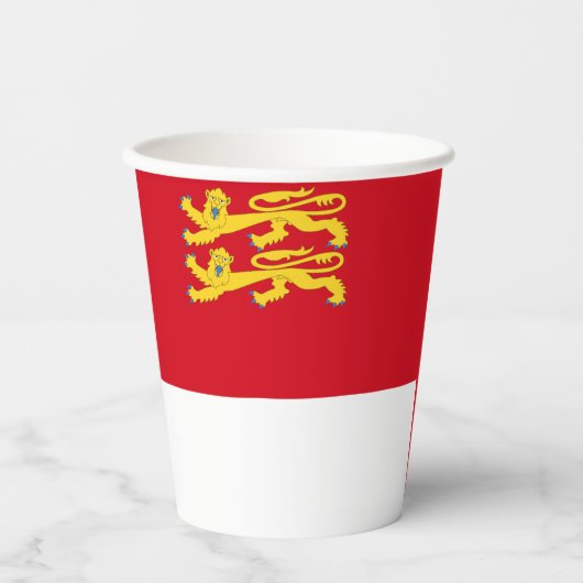 Sark-Flagge Pappbecher (Vorderseite)