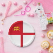 Sark-Flagge Pappteller (Party)