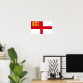 Sark-Flagge Poster (Heimbüro)
