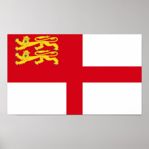 Sark-Flagge Poster