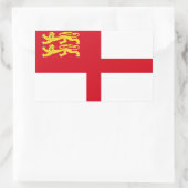 Sark-Flagge Rechteckiger Aufkleber (Tasche)