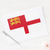 Sark-Flagge Rechteckiger Aufkleber (Umschlag)