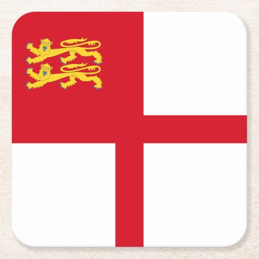 Sark-Flagge Rechteckiger Pappuntersetzer (Vorderseite)