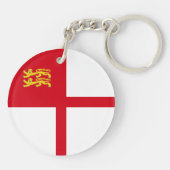 Sark-Flagge Schlüsselanhänger (Rückseite)