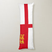 Sark-Flagge Seitenschläferkissen (Rückseite (Vertikal))