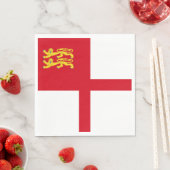 Sark-Flagge Serviette (Beispiel)