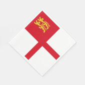 Sark-Flagge Serviette (Ecke)