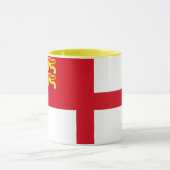 Sark-Flagge Tasse (Zentrum)