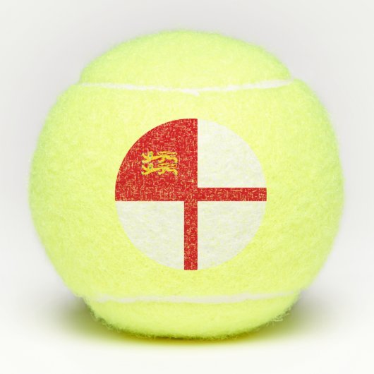 Sark-Flagge Tennisbälle (Vorderseite)