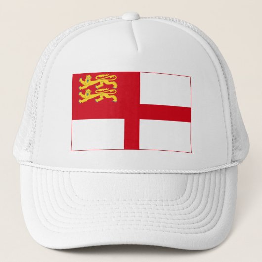 Sark-Flagge Truckerkappe (Vorderseite)