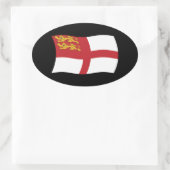 Sark Flaggen Aufkleber (Tasche)