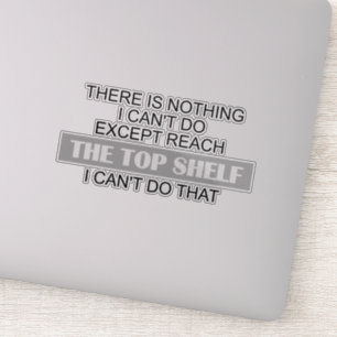 Sarkasische Kurze erreichen den oberen Schelfplatz Aufkleber