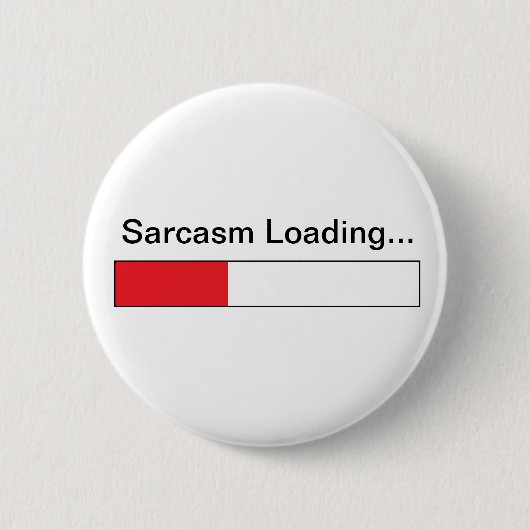 Sarkasmus Button (Vorderseite)
